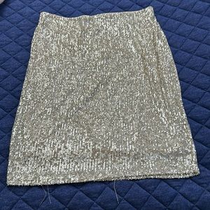 cable & gauge sequin midi skirt